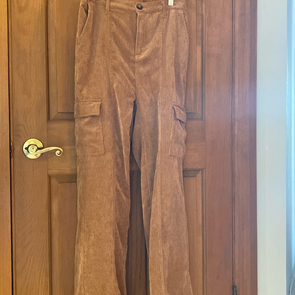 Love Tree Brown Cord Cargo Pants Size M